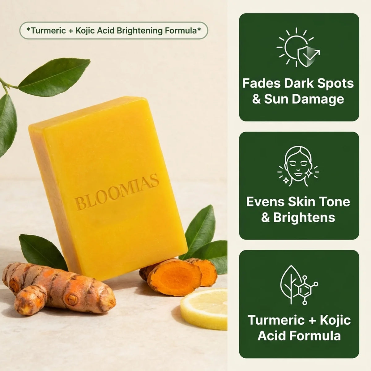Turmeric Glow Bar (With Kojic Acid)